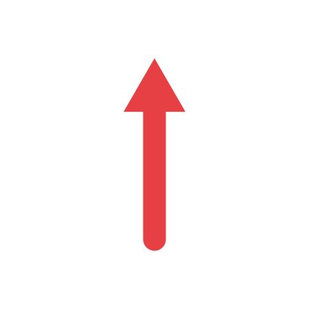 Isolated red arrow icon vector designのイラスト素材