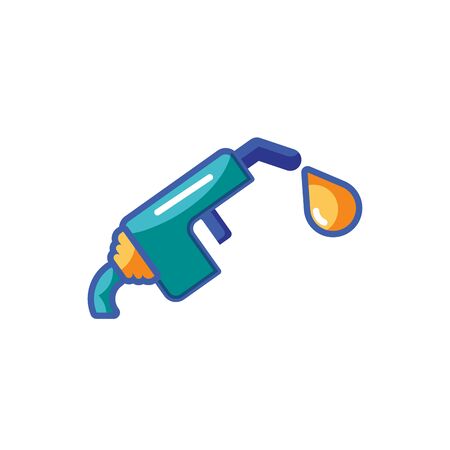 Isolated fuel station icon fill designのイラスト素材