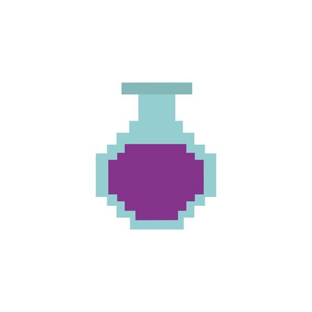 Isolated laboratory flask icon flat designのイラスト素材