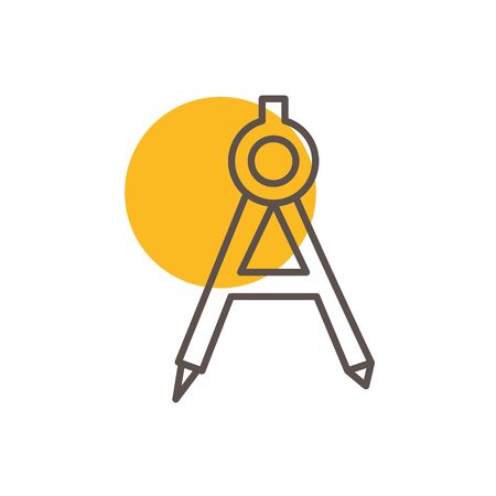 Isolated construction dividers line designのイラスト素材