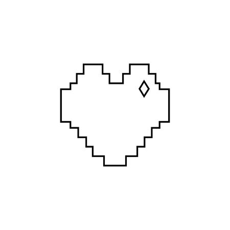 Isolated heart shape line designのイラスト素材