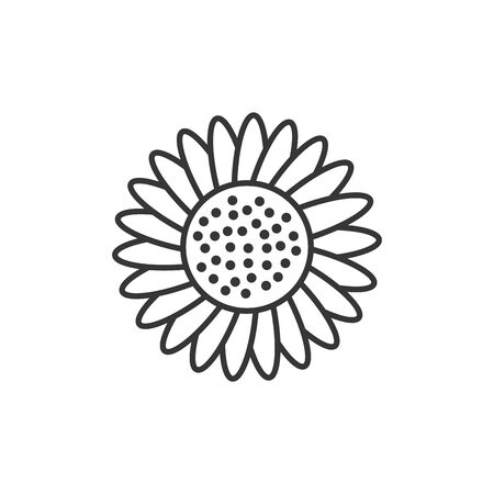 Isolated flower icon line designのイラスト素材