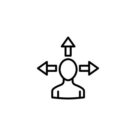 Social media avatar icon line designのイラスト素材