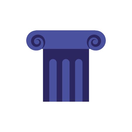 Isolated greek column flat designのイラスト素材