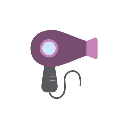 Isolated hair dryer icon flat designのイラスト素材