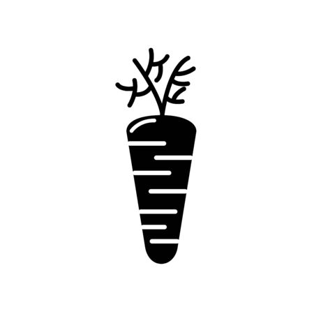 Isolated carrot icon line designのイラスト素材