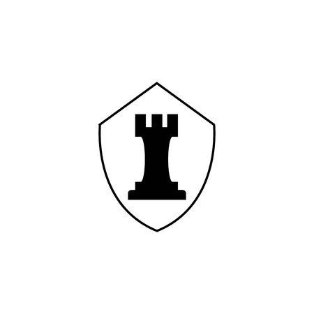 Isolated piece of chess line designのイラスト素材