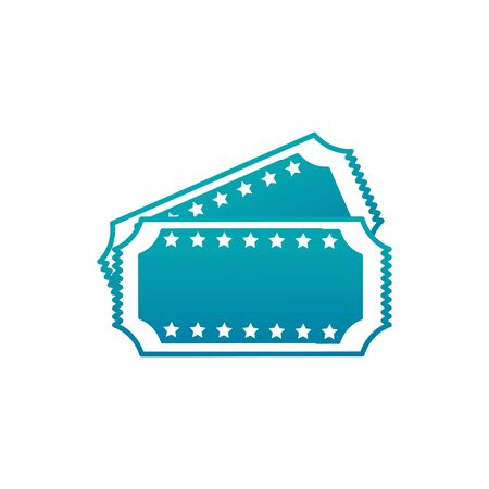 Isolated cinema tickets gradient designのイラスト素材