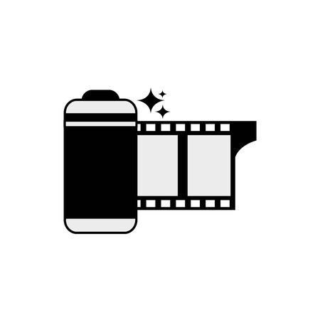 Isolated camera roll icon line designのイラスト素材
