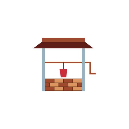 Isolated water well utensil icon flat designのイラスト素材