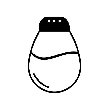 Isolated kitchen salt line designのイラスト素材