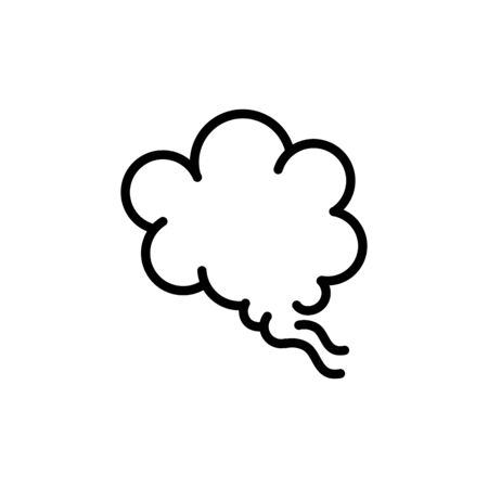 blows steam cloud comic smoke line styleのイラスト素材