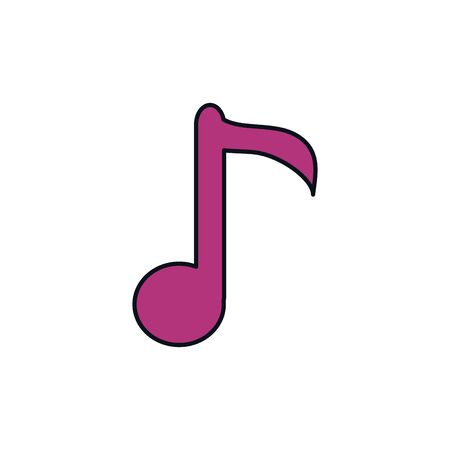 note musical celebration party line fill designのイラスト素材