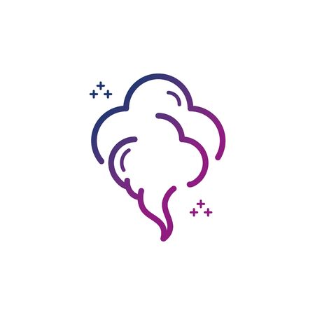 blows steam cloud smoke gradientのイラスト素材