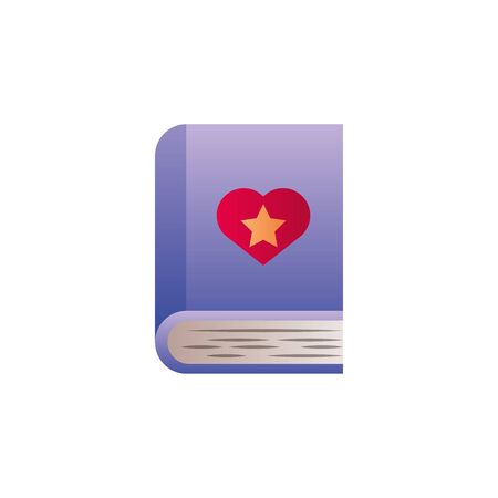 magical book fantasy gradient styleのイラスト素材