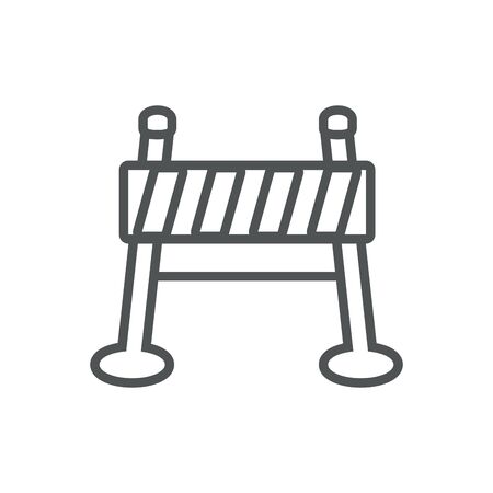 barrier traffic protection safety lineのイラスト素材