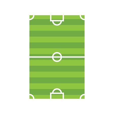 sport field soccer flat style iconのイラスト素材