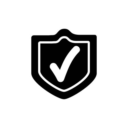 security shield line style iconのイラスト素材