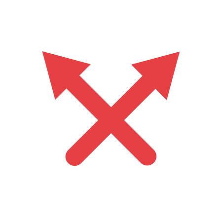 Isolated red arrows icon vector designのイラスト素材