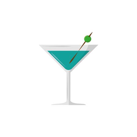 Isolated cocktail icon flat designのイラスト素材