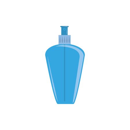 cosmetic spray bottle plastic flat icon blueのイラスト素材