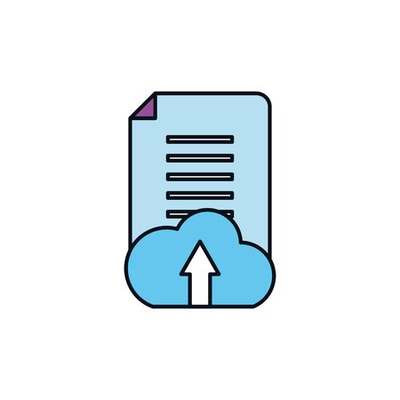 Isolated document icon fill designのイラスト素材