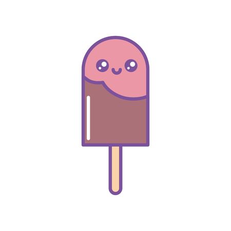 Isolated ice cream icon fill designのイラスト素材