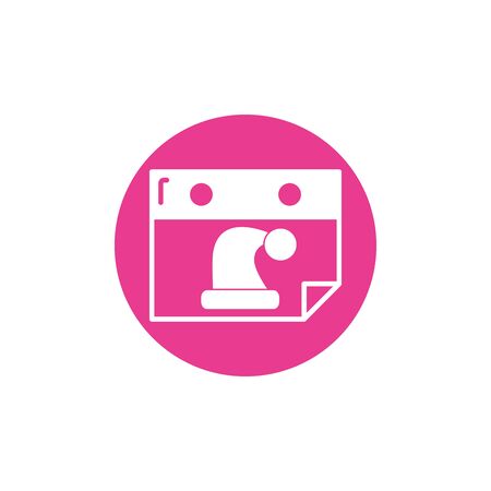 Isolated calendar block and flat designのイラスト素材