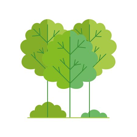ecology renewable environment forest nature icon vector illustrationのイラスト素材
