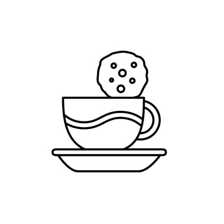 Isolated coffee cup icon line designのイラスト素材