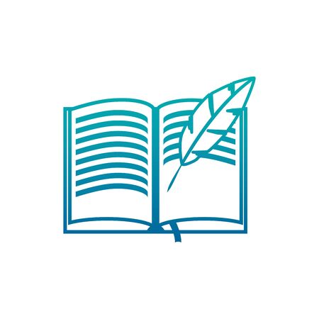 Isolated book gradient designのイラスト素材