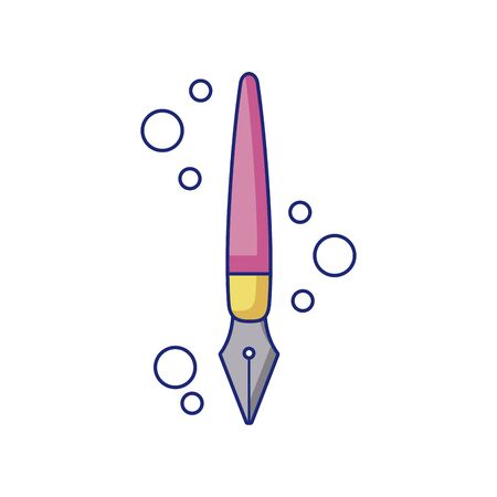 school pen ink detail style iconのイラスト素材