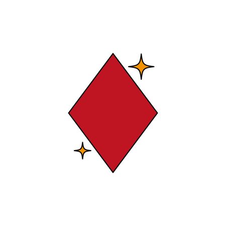 Isolated casino diamond fill designのイラスト素材