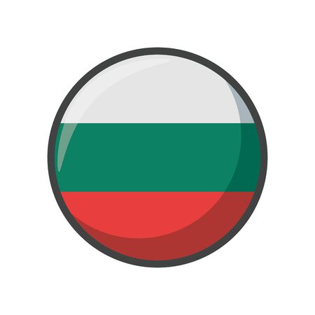 Isolated bulgaria flag icon block designのイラスト素材