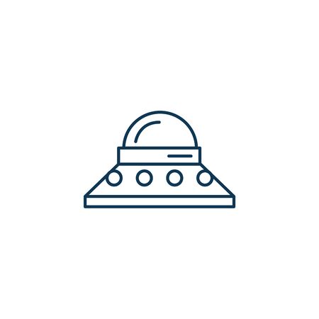 space ufo line style iconのイラスト素材