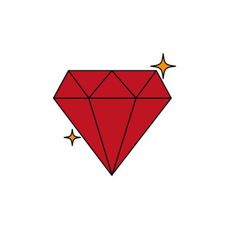 Isolated casino diamond fill designのイラスト素材