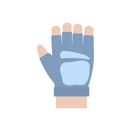 Isolated gym glove sport icon flat designのイラスト素材