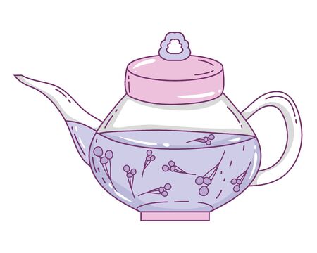 Isolated tea pot design vector illustrationのイラスト素材