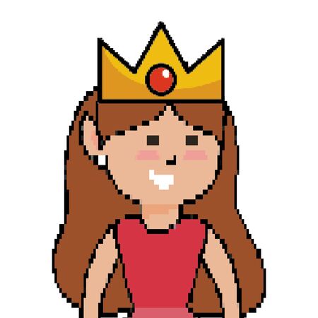 Isolated medieval princess design vector illustrationのイラスト素材