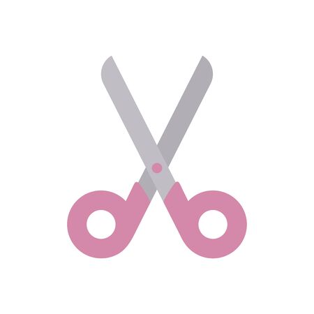 school scissors flat style iconのイラスト素材