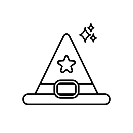 imagination mystery magic line style iconのイラスト素材