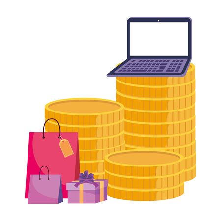 Shopping online design vector illustrationのイラスト素材