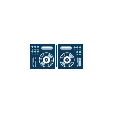 dj console music detailed style iconのイラスト素材