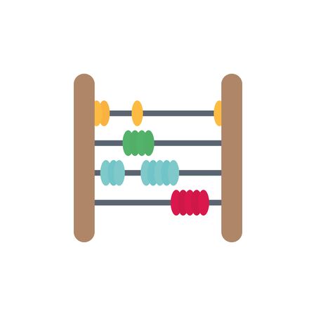 toy abacus flat style iconのイラスト素材