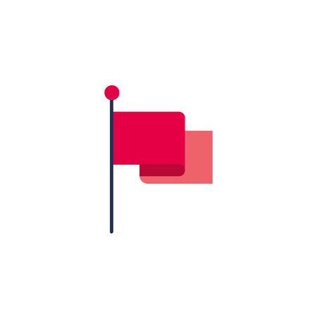 vote flag flat style iconのイラスト素材