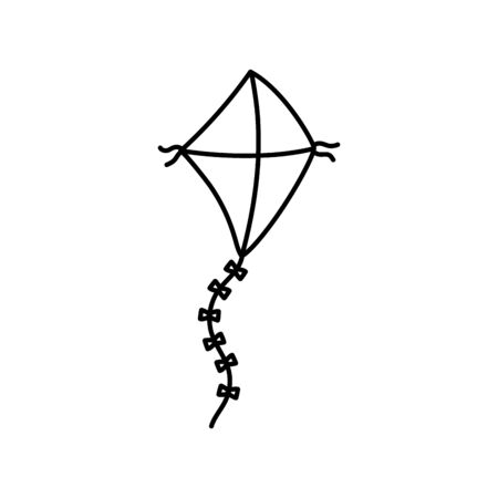 kite toy wind recreation iconのイラスト素材