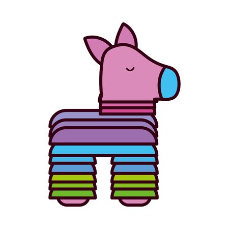 Isolated mexican pinata vector designのイラスト素材