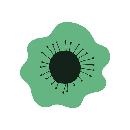 Isolated flower drawing vector designのイラスト素材