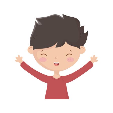 Isolated boy cartoon vector designのイラスト素材