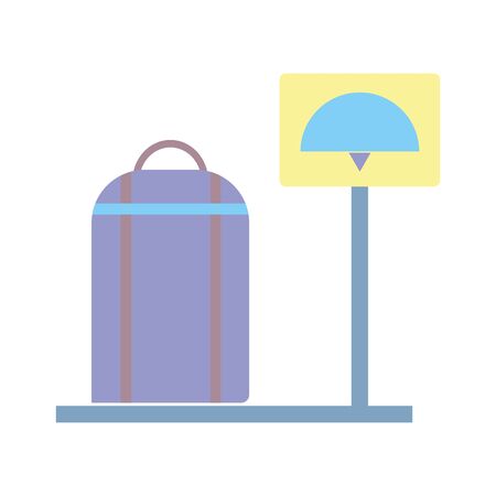 Isolated bag and scale vector designのイラスト素材